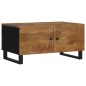 vidaXL Mesa de centro madera maciza mango y contrachapada 80x50x40 cm vidaXL Mesa de centro madera maciza mango y contrachapada 80x50x40 cm