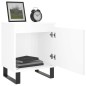 vidaXL Mesita de noche madera de ingeniería blanco brillo 40x30x50 cm vidaXL Mesita de noche madera de ingeniería blanco brillo 40x30x50 cm