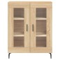 vidaXL Aparador de madera de ingeniería roble Sonoma 69,5x34x90 cm