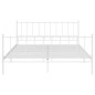 vidaXL Estructura de cama de metal blanco 200x200 cm vidaXL Estructura de cama de metal blanco 200x200 cm