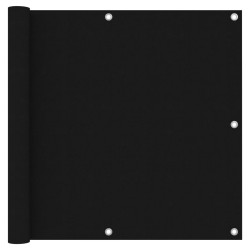 vidaXL Toldo para balcón tela oxford negro 90x400 cm