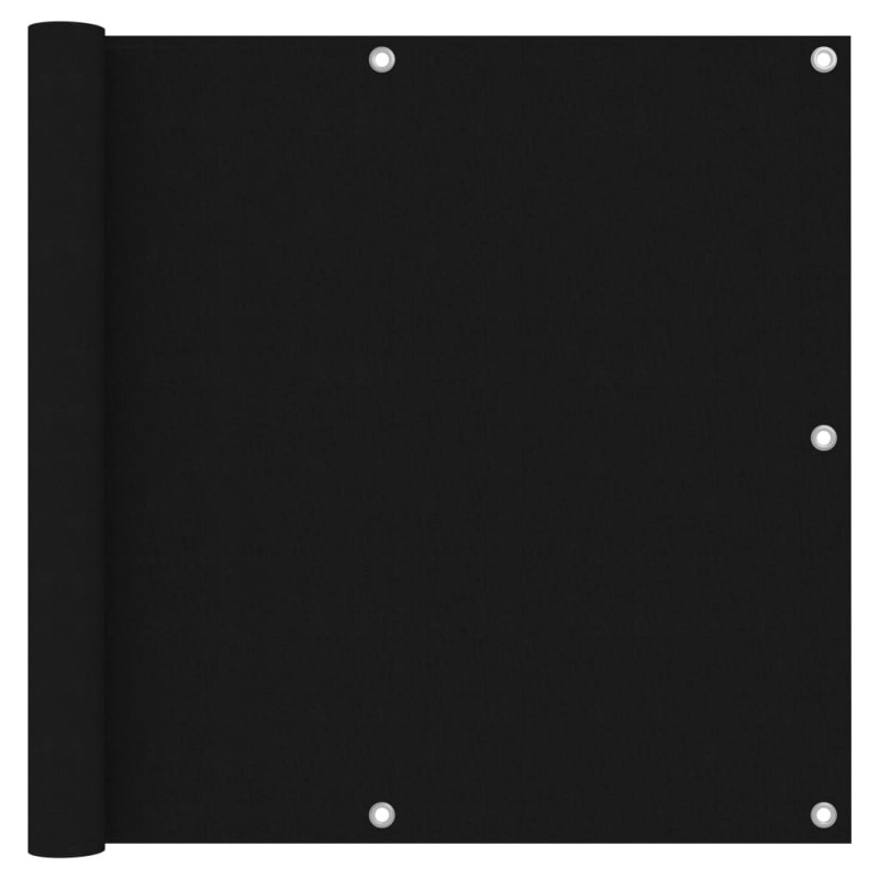 vidaXL Toldo para balcón tela oxford negro 90x400 cm vidaXL Toldo para balcón tela oxford negro 90x400 cm