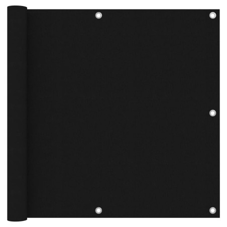 vidaXL Toldo para balcón tela oxford negro 90x400 cm