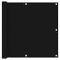vidaXL Toldo para balcón tela oxford negro 90x400 cm vidaXL Toldo para balcón tela oxford negro 90x400 cm