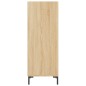 vidaXL Aparador de madera de ingeniería roble Sonoma 34,5x32,5x90 cm vidaXL Aparador de madera de ingeniería roble Sonoma 34,5x32,5x90 cm