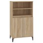 vidaXL Aparador alto madera contrachapada color roble 60x36x110 cm vidaXL Aparador alto madera contrachapada color roble 60x36x110 cm