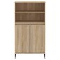 vidaXL Aparador alto madera contrachapada color roble 60x36x110 cm vidaXL Aparador alto madera contrachapada color roble 60x36x110 cm
