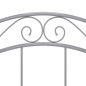vidaXL Estructura de cama de metal gris 90x200 cm
