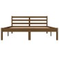 vidaXL Estructura de cama madera maciza de pino marrón miel 120x190 cm