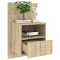 vidaXL Mesita de noche de pared roble Sonoma vidaXL Mesita de noche de pared roble Sonoma