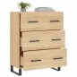 vidaXL Aparador de madera de ingeniería roble Sonoma 69,5x34x90 cm