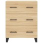 vidaXL Aparador de madera de ingeniería roble Sonoma 69,5x34x90 cm