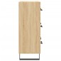 vidaXL Aparador de madera de ingeniería roble Sonoma 69,5x34x90 cm