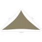 vidaXL Toldo de vela triangular tela Oxford beige 3x3x4,24 m vidaXL Toldo de vela triangular tela Oxford beige 3x3x4,24 m
