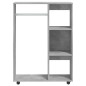 vidaXL Armario de madera de ingeniería gris hormigón 80x40x110 cm vidaXL Armario de madera de ingeniería gris hormigón 80x40x110 cm