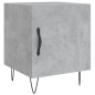 vidaXL Mesita de noche madera de ingeniería gris hormigón 40x40x50 cm vidaXL Mesita de noche madera de ingeniería gris hormigón 40x40x50 cm