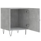 vidaXL Mesita de noche madera de ingeniería gris hormigón 40x40x50 cm vidaXL Mesita de noche madera de ingeniería gris hormigón 40x40x50 cm