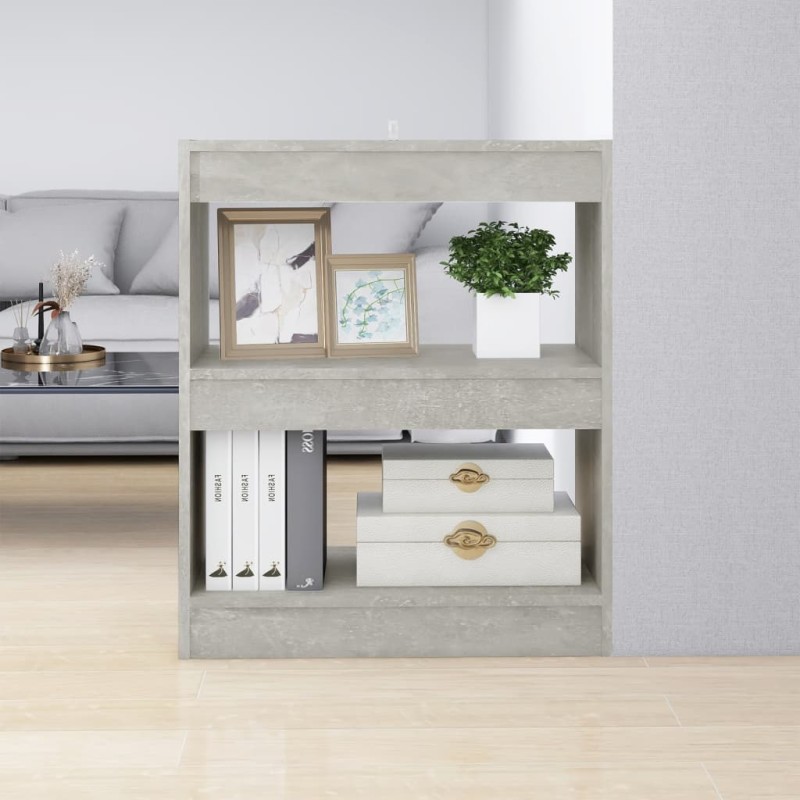 vidaXL Estantería/divisor de espacios gris hormigón 60x30x72 cm vidaXL Estantería/divisor de espacios gris hormigón 60x30x72 cm