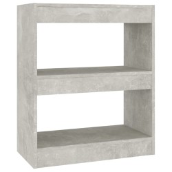 vidaXL Estantería/divisor de espacios gris hormigón 60x30x72 cm