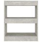 vidaXL Estantería/divisor de espacios gris hormigón 60x30x72 cm vidaXL Estantería/divisor de espacios gris hormigón 60x30x72 cm