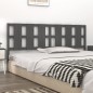 vidaXL Cabecero de cama madera maciza de pino gris 205,5x4x100 cm vidaXL Cabecero de cama madera maciza de pino gris 205,5x4x100 cm