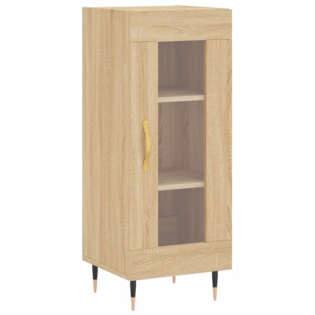 vidaXL Aparador madera contrachapada color roble Sonoma 34,5x34x90 cm