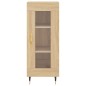 vidaXL Aparador madera contrachapada color roble Sonoma 34,5x34x90 cm vidaXL Aparador madera contrachapada color roble Sonoma 34,5x34x90 cm