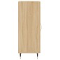 vidaXL Aparador madera contrachapada color roble Sonoma 34,5x34x90 cm vidaXL Aparador madera contrachapada color roble Sonoma 34,5x34x90 cm