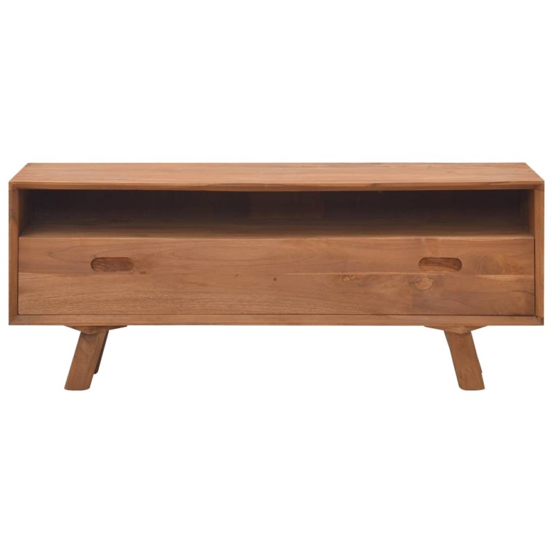 vidaXL Mueble para la TV madera maciza de teca 110x30x45 cm