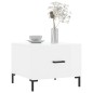 vidaXL Mesa de centro madera de ingeniería brillo blanco 50x50x40 cm vidaXL Mesa de centro madera de ingeniería brillo blanco 50x50x40 cm