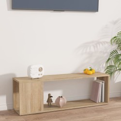vidaXL Mueble para TV madera contrachapada roble Sonoma 100x24x32 cm