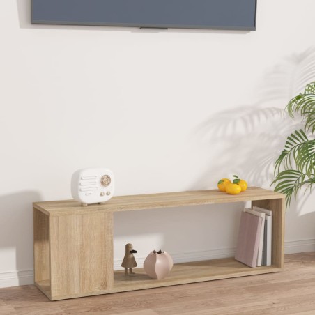 vidaXL Mueble para TV madera contrachapada roble Sonoma 100x24x32 cm