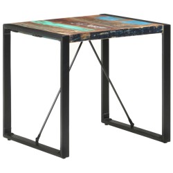 vidaXL Mesa de comedor de madera maciza reciclada 80x80x75 cm