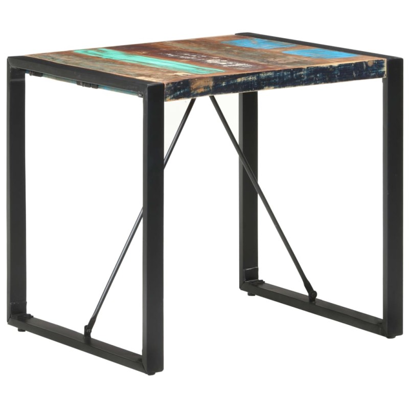 vidaXL Mesa de comedor de madera maciza reciclada 80x80x75 cm vidaXL Mesa de comedor de madera maciza reciclada 80x80x75 cm