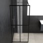 vidaXL Mampara de ducha vidrio templado transparente 140x195 cm vidaXL Mampara de ducha vidrio templado transparente 140x195 cm