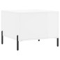 vidaXL Mesa de centro madera de ingeniería brillo blanco 50x50x40 cm