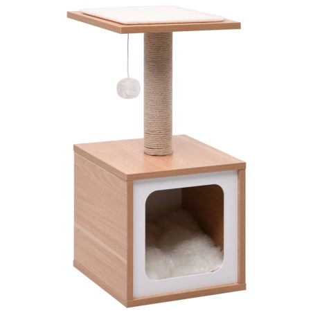 vidaXL Rascador para gatos con alfombra rascadora de sisal 62 cm
