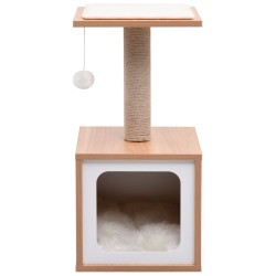vidaXL Rascador para gatos con alfombra rascadora de sisal 62 cm