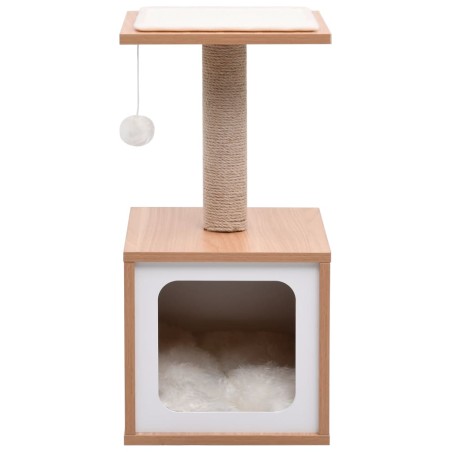 vidaXL Rascador para gatos con alfombra rascadora de sisal 62 cm