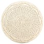 vidaXL Puf de macramé hecho a mano algodón 45x30 cm vidaXL Puf de macramé hecho a mano algodón 45x30 cm