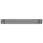 vidaXL Jardinera arriate acero recubrimiento polvo gris 322x100x36 cm vidaXL Jardinera arriate acero recubrimiento polvo gris 322x100x36 cm
