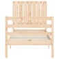 vidaXL Estructura de cama individual con cabecero madera maciza vidaXL Estructura de cama individual con cabecero madera maciza