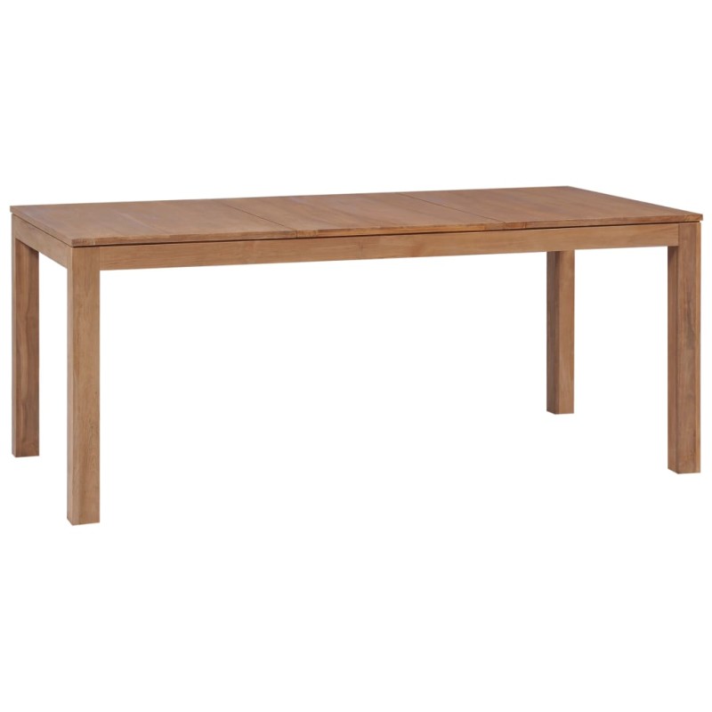 vidaXL Mesa de comedor madera teca maciza acabado natural 180x90x76 cm vidaXL Mesa de comedor madera teca maciza acabado natural 180x90x76 cm