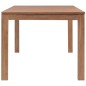vidaXL Mesa de comedor madera teca maciza acabado natural 180x90x76 cm vidaXL Mesa de comedor madera teca maciza acabado natural 180x90x76 cm