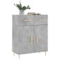 vidaXL Aparador de madera de ingeniería gris hormigón 69,5x34x90 cm vidaXL Aparador de madera de ingeniería gris hormigón 69,5x34x90 cm