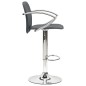vidaXL Taburetes de cocina 2 unidades cuero sintético gris vidaXL Taburetes de cocina 2 unidades cuero sintético gris