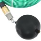 vidaXL Manguera de succión con conectores de latón PVC verde 29 mm 20m