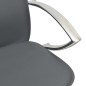 vidaXL Taburetes de cocina 2 unidades cuero sintético gris vidaXL Taburetes de cocina 2 unidades cuero sintético gris
