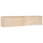vidaXL Armario de pared 2 uds madera maciza de pino 80x30x35 cm vidaXL Armario de pared 2 uds madera maciza de pino 80x30x35 cm