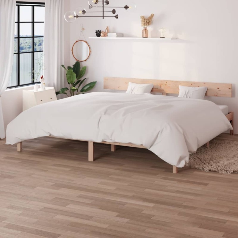 vidaXL Estructura de cama madera maciza de pino 200x200 cm vidaXL Estructura de cama madera maciza de pino 200x200 cm